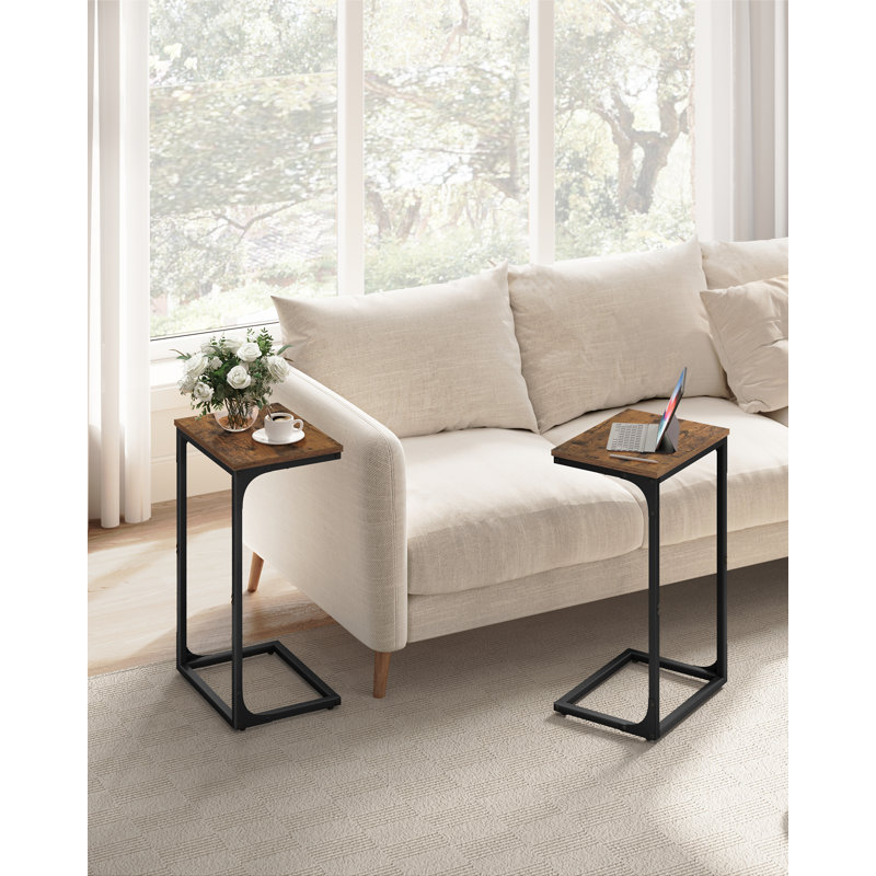 Alizon Pedestal End Table, Brown