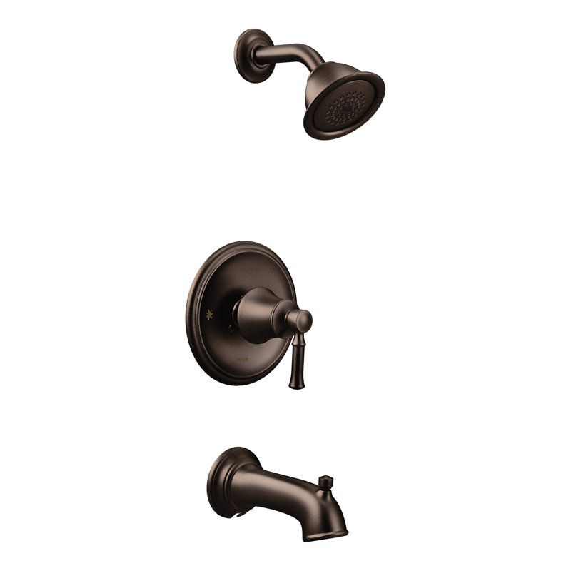Douche de baignoire murale simple Dartmoor, Bronze huilé