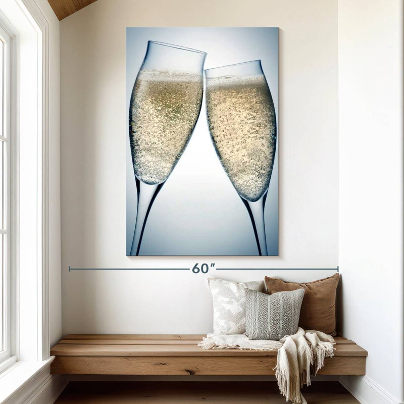 Yarlin Toasting Champagne, 51" H x 34" W