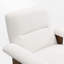 Chaise d'appoint rembourrée avec repose-pieds