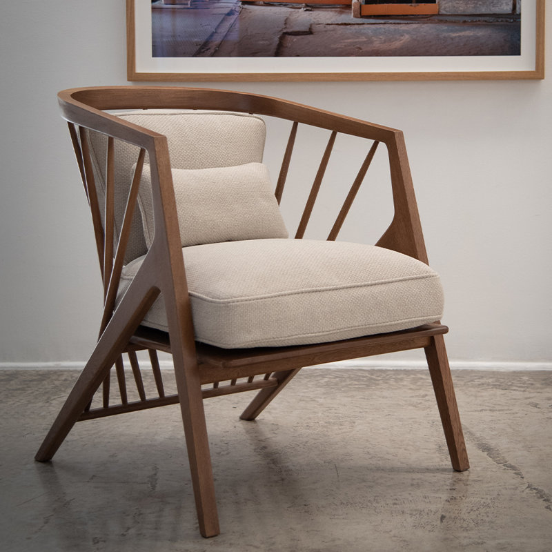 Victoria Armchair, Gray Wash, Bora Bora 08