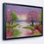 Lac romantique en rose et vert - impression d'art graphique-34272941-34272614