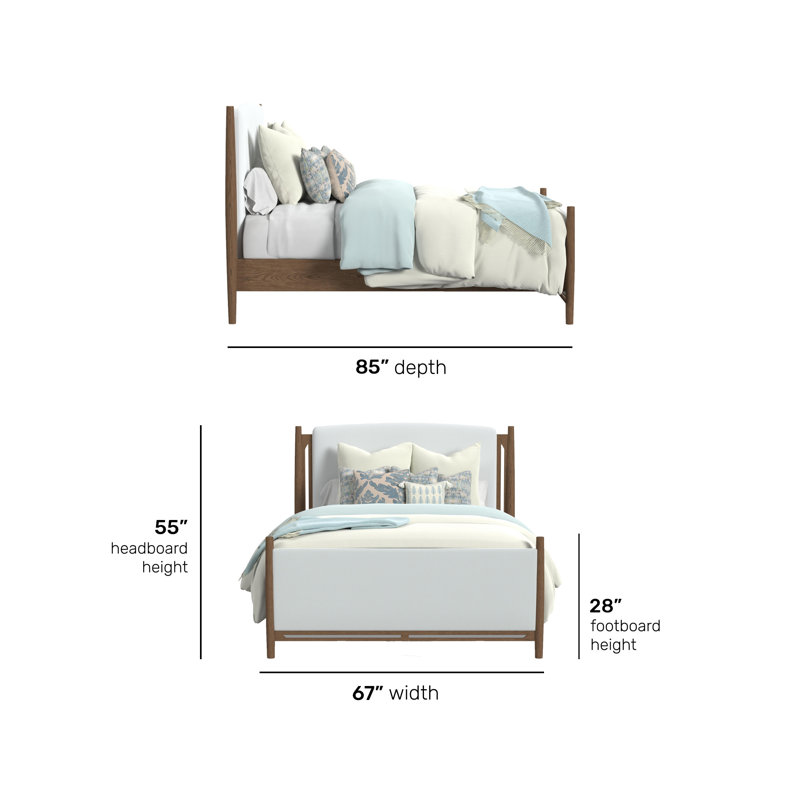 Remona Upholstered Bed, Queen