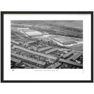 Cwmcarn, Factories Site 1954 1 Piece Single Picture Frame Wall Art