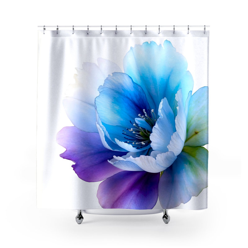 Blu Shower Curtain