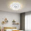 Ventilateur de plafond à DEL moderne 19,69 po avec lumière