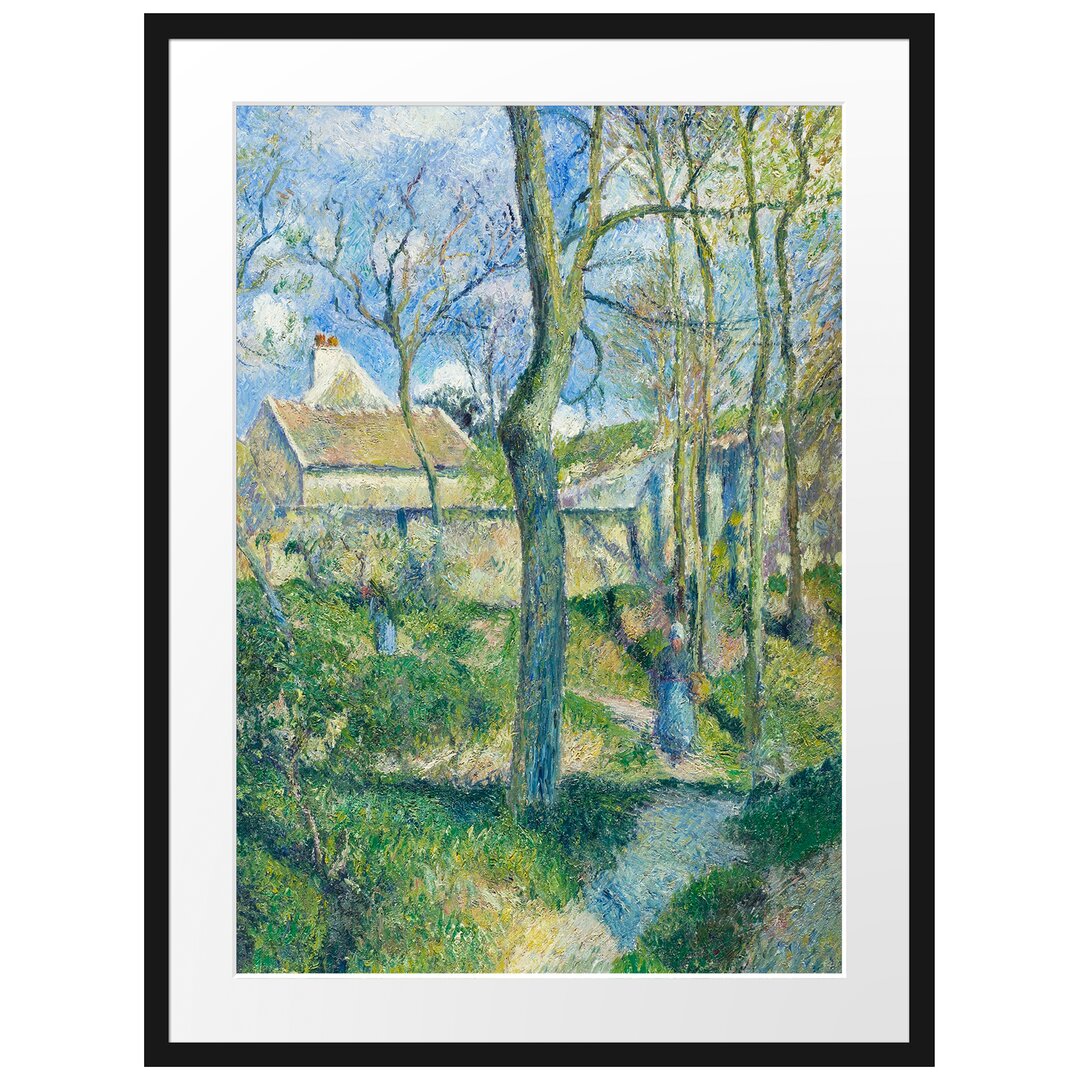 Gerahmter Kunstdruck The Path to Les Pouilleux Pontoise von Camille Pissarro