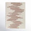 Cat Striped Area Rug in Rust/White-1835851600