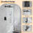 Bathroom Shower Faucet Set, 10 Inch Rainfall Shower Head with Handheld Combo, Wall Mounted Shower System Shower Fixtures with Pressure-Balanced Valve, Matte Black