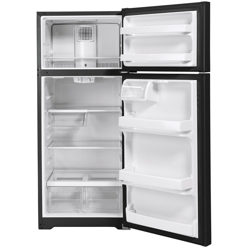 GE® 17.5 Cu. Ft. Top-Freezer Refrigerator, Black