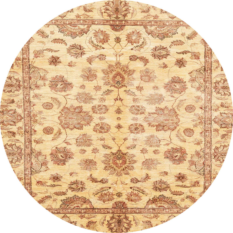 Abstract Indoor Rug, Round 8'