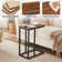 Auxter C Shaped End Table TV Tray Set