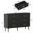 Roselynne 6 - Drawer Dresser with LED Light ,Chest of Dressers for Bedroom-1283996533