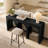 Arden 134"W Extra Wide Arched Console Table with 6 Open Storage Shelves, 15.5" Deep Entryway and Sofa Table-1647859035