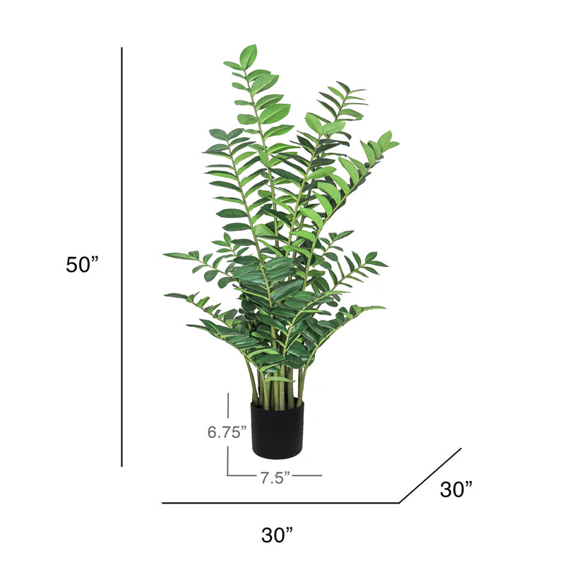 Zamiifolia ZZ artificiel en pot