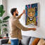 Bold Leopard Pop Art - Wrapped Canvas-145446845-145446794
