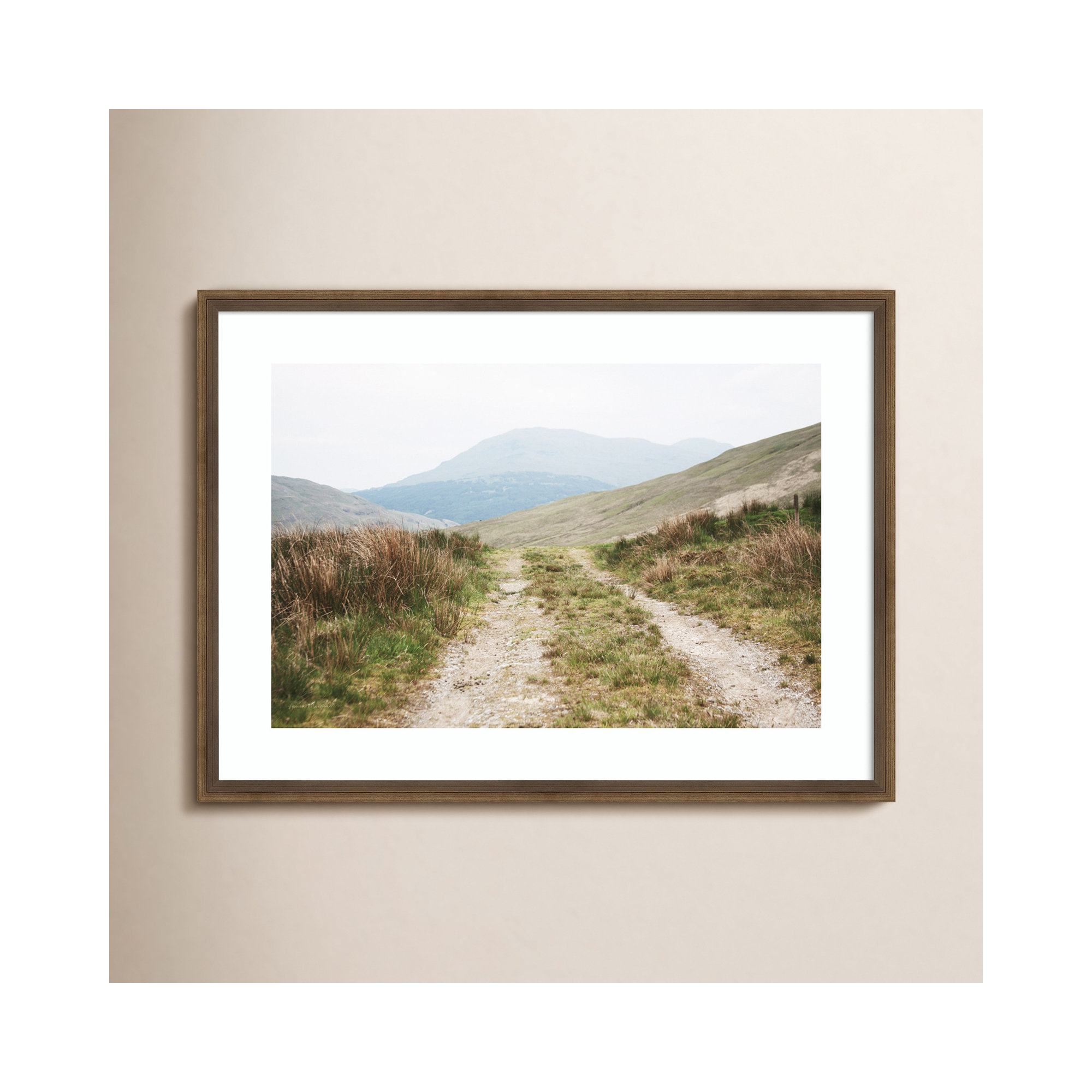 Scottish Highlands I by Laura Marshall, 19" H x 25" W, Bronze Framed