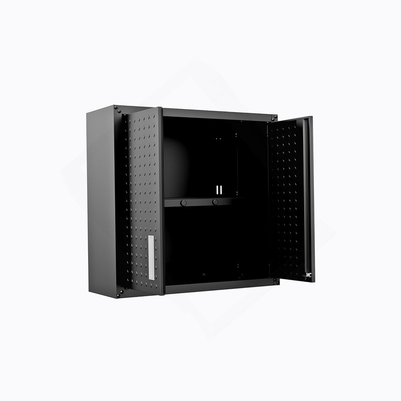 Armoire décorative, armoire de garage avec 2 portes et 1 tablette réglable