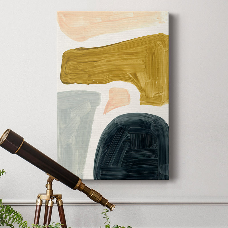 Brushy Shapes II - impression sur toile tendue, H 48 po x l 32 po x P 1 po