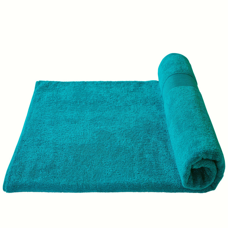 Serviette de bain 100% coton, Bleu glacier