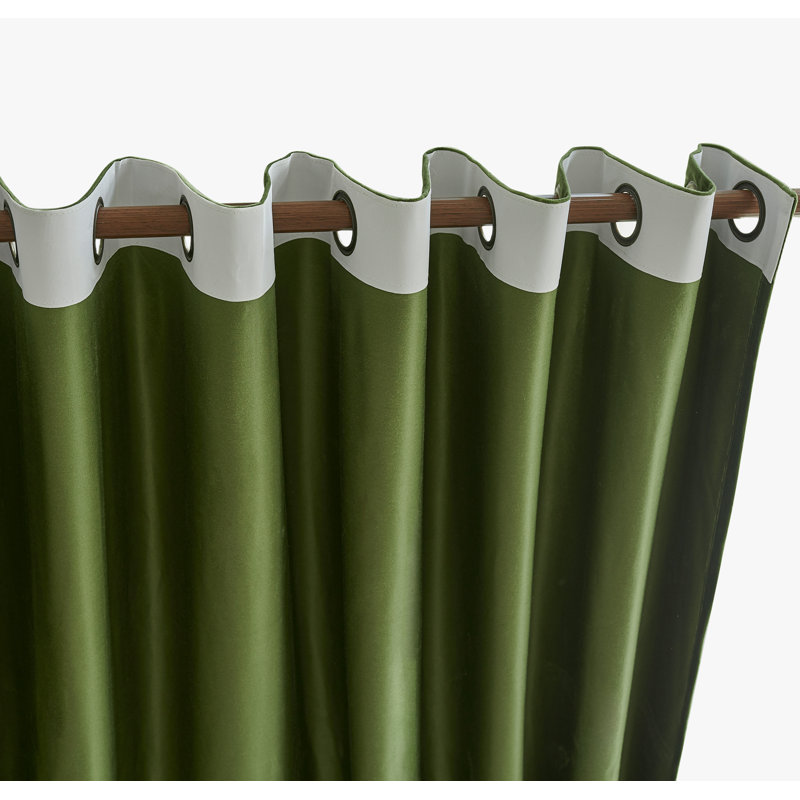 4 panneaux de rideaux obscurcissants en métal de couleur unie avec œillets 4 pièces (ensemble de 4), L 52 po x L 84 po