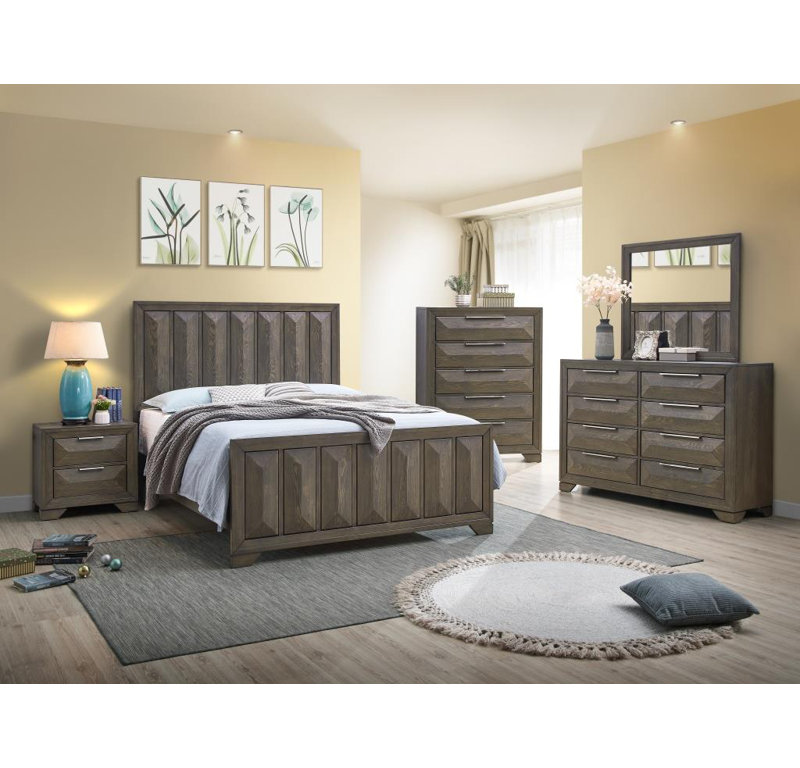 Panel Storage Bed, King
