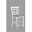 Mobilier de salle à manger en bois massif avec chaises de pub rembourrées à hauteur de comptoir 2 pièces-121093774-121093773