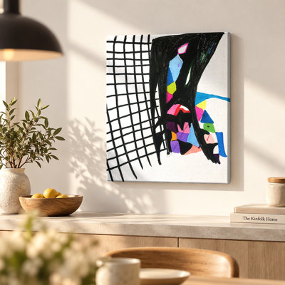 Art mural sur toile noire