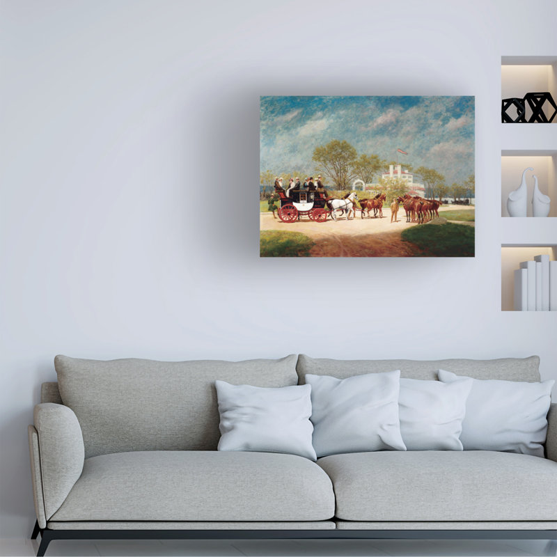Art sur toile, Marcus Jules Horses, H 35 po x l 47 po