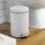 Harbour Housewares 3L Square Bathroom Pedal Bins-1812102855