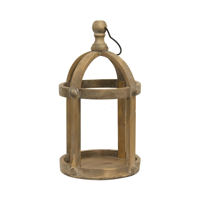 16'' H Wood Wall Lantern