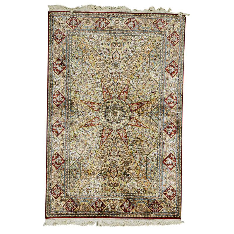 Hand Woven Silk Oriental Area Rug