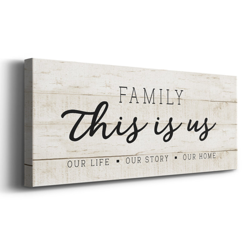 " This Is Us ", 8" H x 20" W x 1.5" D