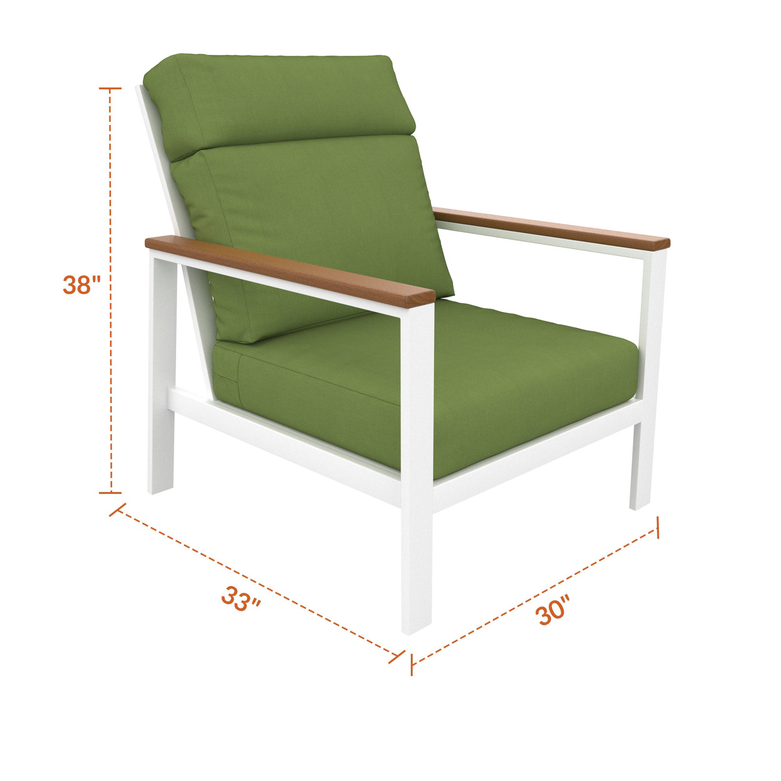 Townsend Sunbrella® Patio Lounge Chair, Spectrum Cilantro