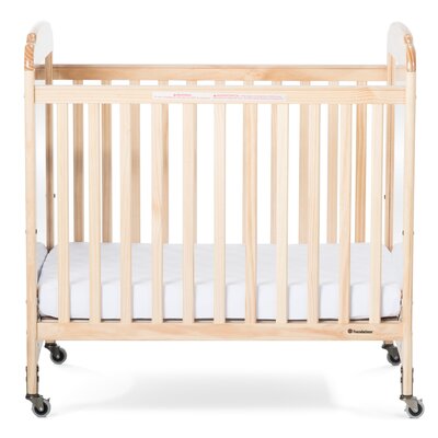 Serenity Compact Fixed-Side Crib with Mirror End Panel -  Foundations, 2533040