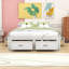 Lit plateforme en bois 6 tiroirs au design épuré-461776987-461776964