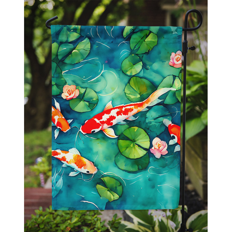 Drapeau de jardin double en polyester H 15,5 po x l 11,25 po