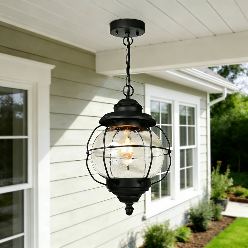 Havn 1 - Light 12" H Black Outdoor Hanging Lantern