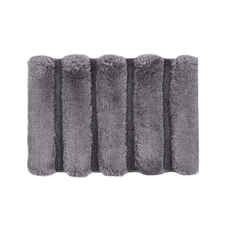 Tapis de salle de bain, Gris, Simple - L 24 po x l 17 po