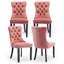Chaises de salle à manger, chaise de salle à manger rembourrée haut de gamme avec anneau clouté-511006614-511006611-531111163