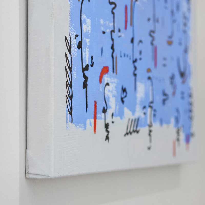 'Faces' by Alejandra Linares - Wrapped Canvas Painting