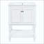 Meuble-lavabo moderne de luxe avec lavabo en céramique, armoire de salle de bain avec tablette ouverte et rangement fermé (robinet non inclus)-1289495858