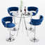 Ensemble de table de bar et tabouret 3/5 pièces Modern Luxury-125698721-125698724-125698725