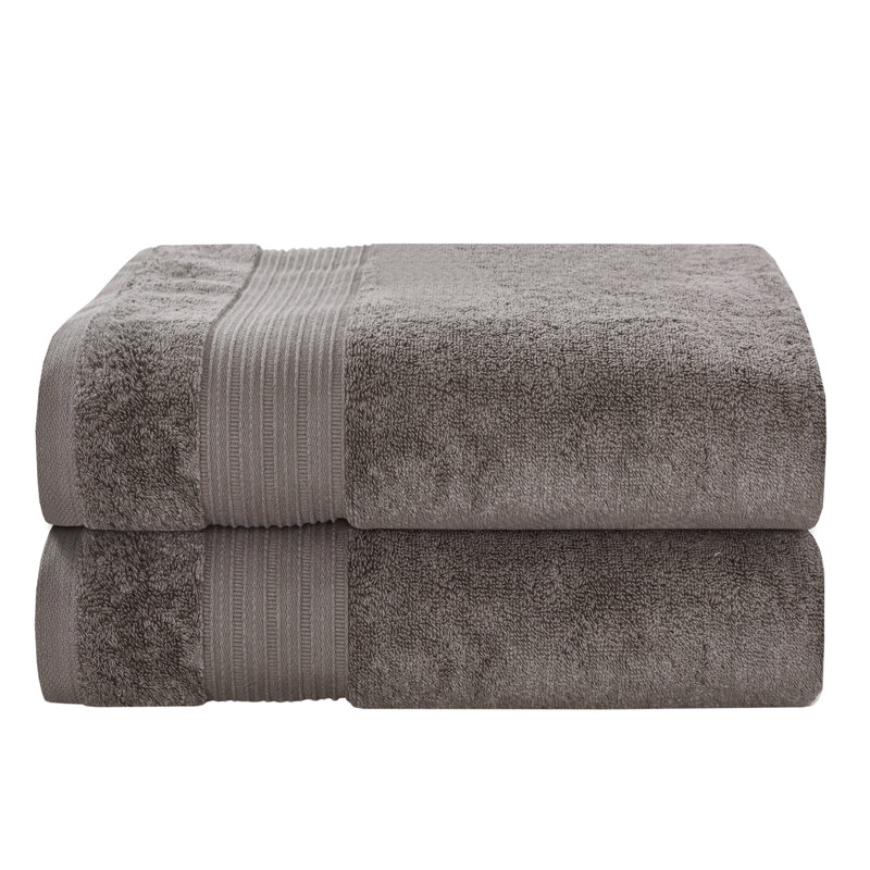 Aubergine Turkish Cotton 2-Piece Bath Towel Set
