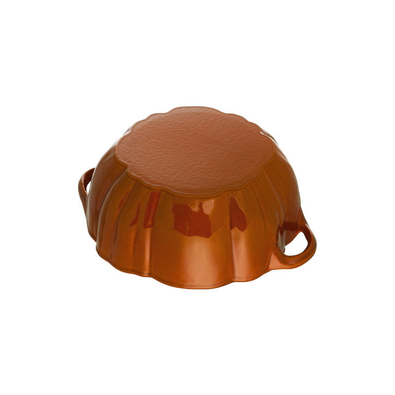 Cast Iron 3.65-qt Pumpkin Cocotte, Brunt Orange