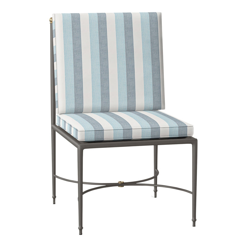 Chaise d'appoint en aluminium Roma, Welt, Perigold direction rosée