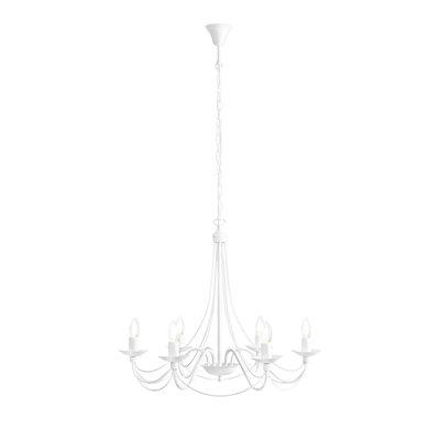 Fryman 6 - Light Candle Style Chandelier
