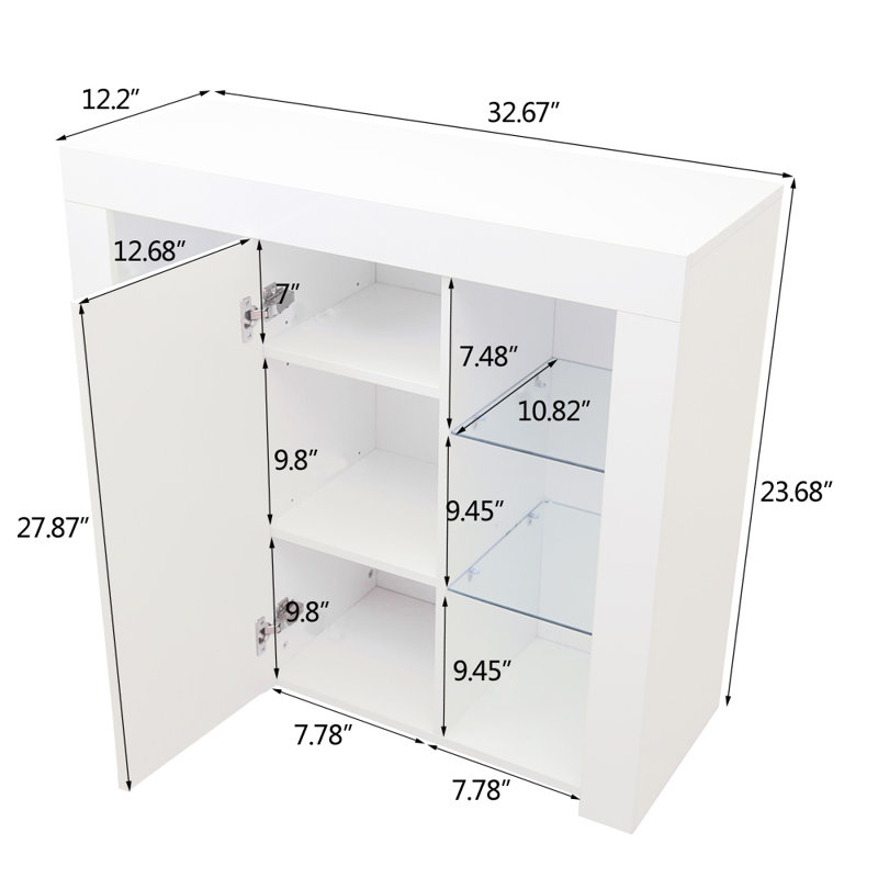 Barrview 82.9cm W Bedside Table
