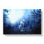White Wolves In The Forest In Abstract - Wrapped Canvas-55301538