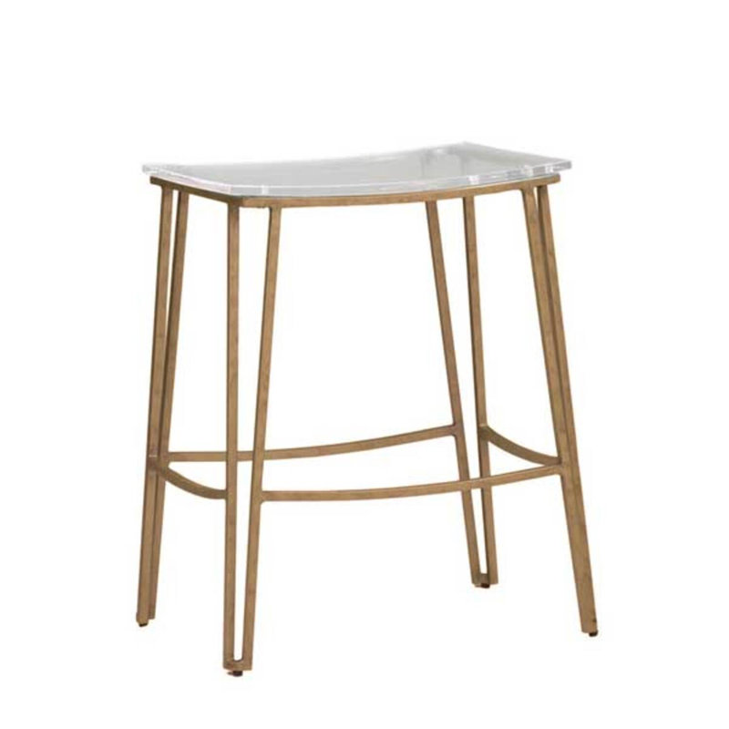 Pierce 24.5" Counter Height Stool - Gold, Antique Gold